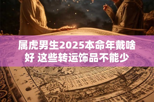 属虎男生2025本命年戴啥好 这些转运饰品不能少