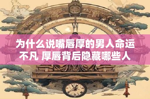 为什么说嘴唇厚的男人命运不凡 厚唇背后隐藏哪些人生玄机