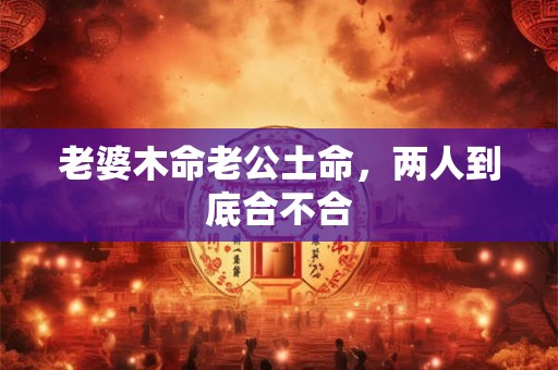 老婆木命老公土命，两人到底合不合