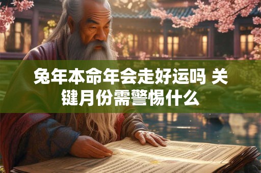兔年本命年会走好运吗 关键月份需警惕什么