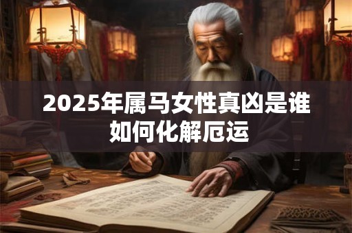 2025年属马女性真凶是谁 如何化解厄运