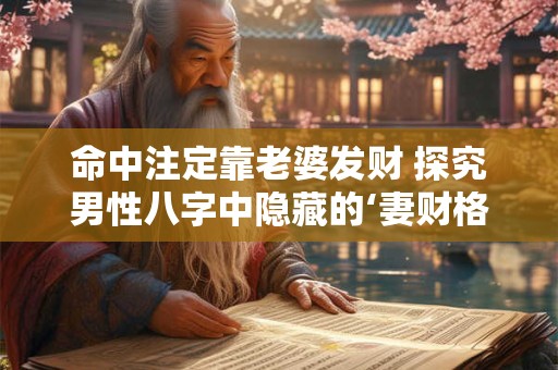 命中注定靠老婆发财 探究男性八字中隐藏的‘妻财格局’