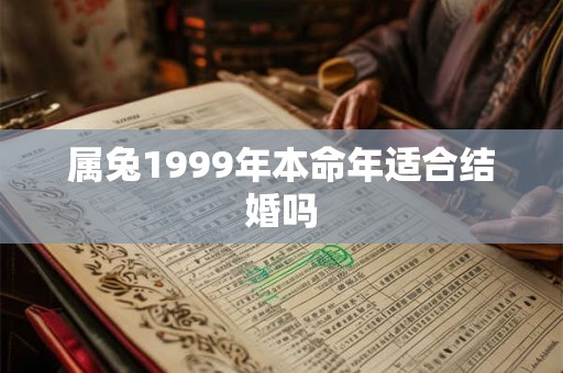 属兔1999年本命年适合结婚吗
