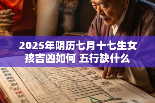 2025年阴历七月十七生女孩吉凶如何 五行缺什么