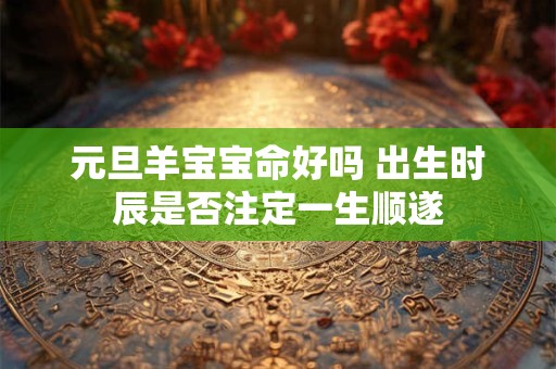 元旦羊宝宝命好吗 出生时辰是否注定一生顺遂