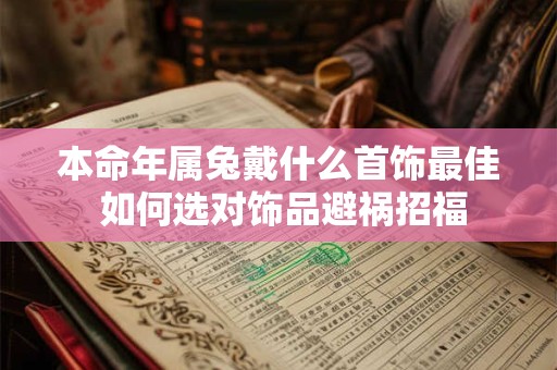 本命年属兔戴什么首饰最佳 如何选对饰品避祸招福