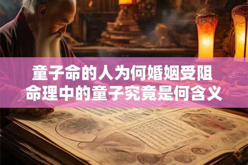 童子命的人为何婚姻受阻 命理中的童子究竟是何含义
