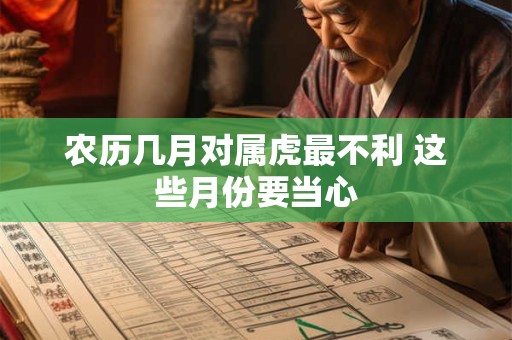 农历几月对属虎最不利 这些月份要当心