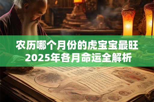 农历哪个月份的虎宝宝最旺 2025年各月命运全解析