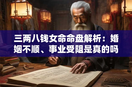 三两八钱女命命盘解析：婚姻不顺、事业受阻是真的吗