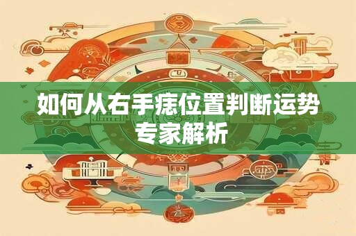 如何从右手痣位置判断运势 专家解析