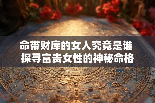 命带财库的女人究竟是谁 探寻富贵女性的神秘命格