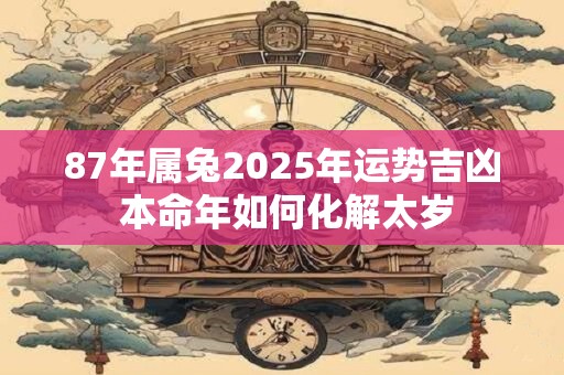 87年属兔2025年运势吉凶 本命年如何化解太岁