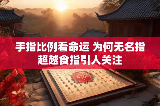 手指比例看命运 为何无名指超越食指引人关注