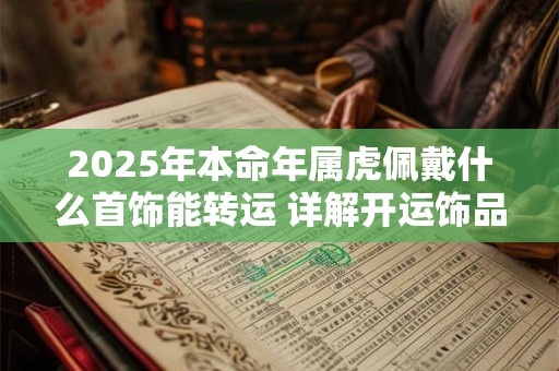 2026年本命年属虎佩戴什么首饰能转运 详解开运饰品