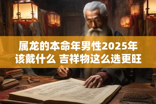 属龙的本命年男性2025年该戴什么 吉祥物这么选更旺运