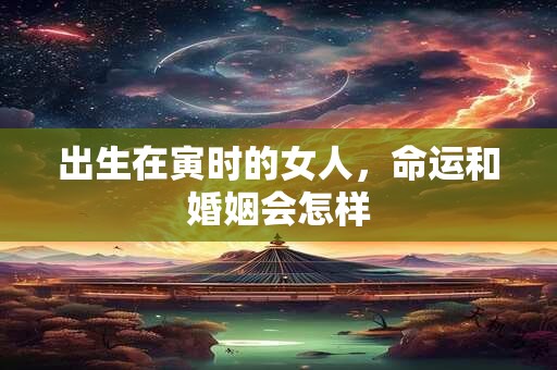 出生在寅时的女人，命运和婚姻会怎样