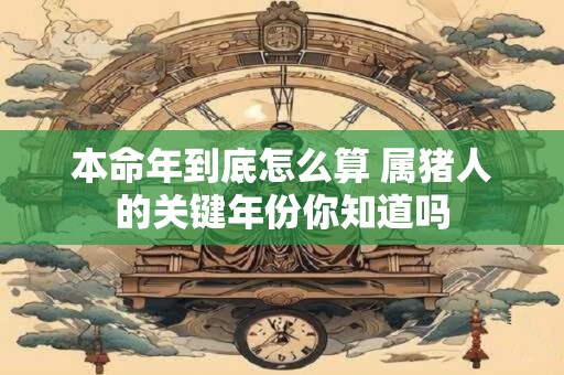 本命年到底怎么算 属猪人的关键年份你知道吗