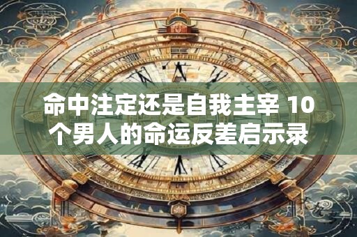 命中注定还是自我主宰 10个男人的命运反差启示录