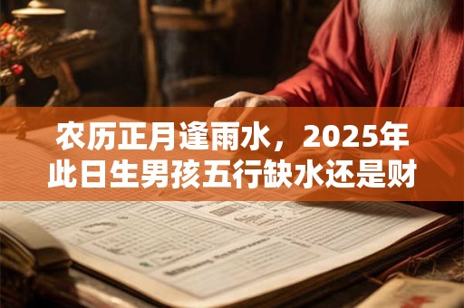 农历正月逢雨水，2025年此日生男孩五行缺水还是财旺