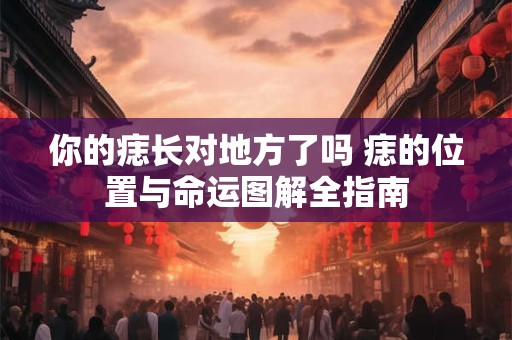 你的痣长对地方了吗 痣的位置与命运图解全指南