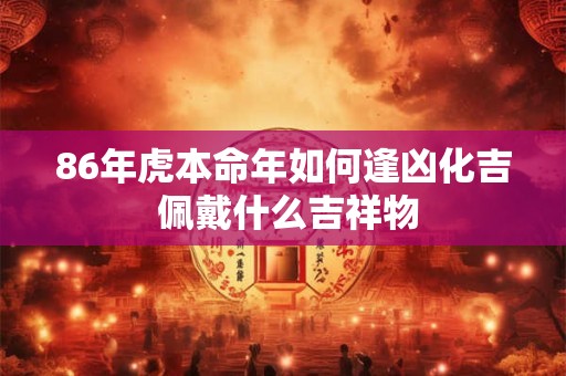 86年虎本命年如何逢凶化吉 佩戴什么吉祥物 86年虎本命年如何逢凶化吉 佩戴什么吉祥物