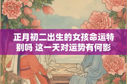正月初二出生的女孩命运特别吗 这一天对运势有何影响