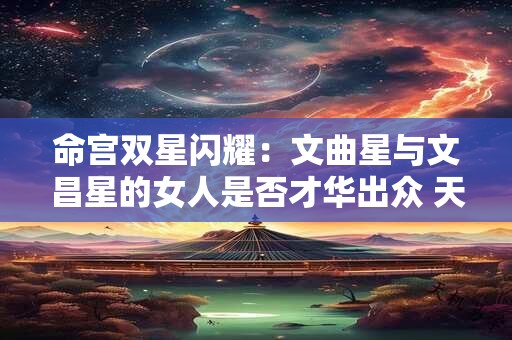 命宫双星闪耀：文曲星与文昌星的女人是否才华出众 天赋与运势如何展现