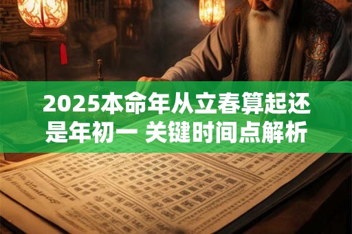 2025本命年从立春算起还是年初一 关键时间点解析