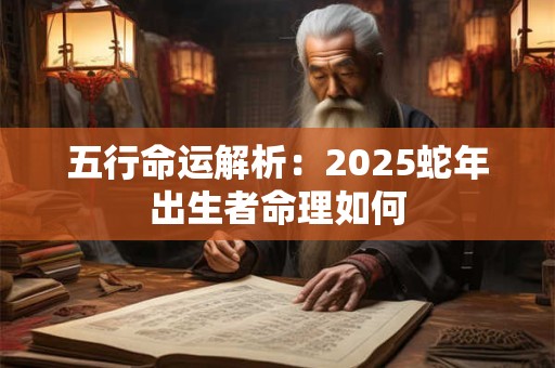 五行命运解析：2025蛇年出生者命理如何