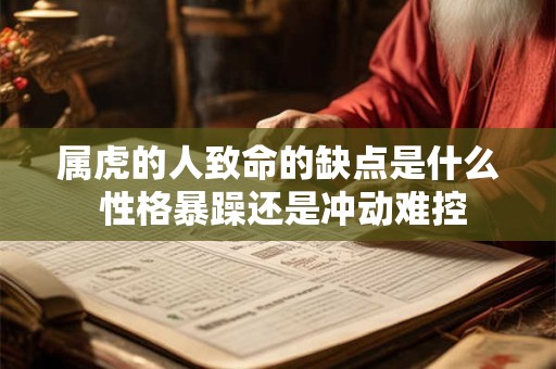 属虎的人致命的缺点是什么 性格暴躁还是冲动难控