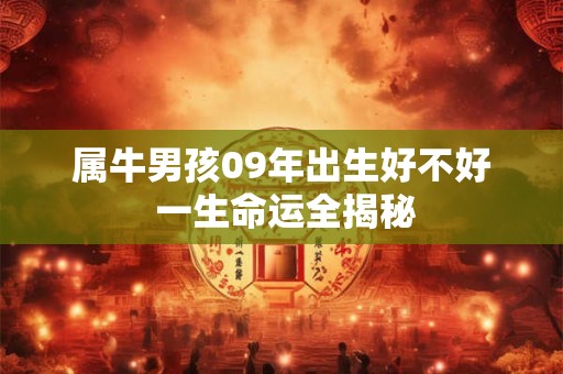 属牛男孩09年出生好不好 一生命运全揭秘 属牛男孩09年出生好不好 一生命运全揭秘