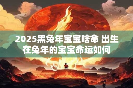 2025黑兔年宝宝啥命 出生在兔年的宝宝命运如何