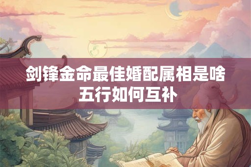 剑锋金命最佳婚配属相是啥 五行如何互补