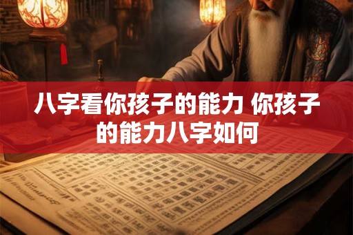 八字看你孩子的能力 你孩子的能力八字如何