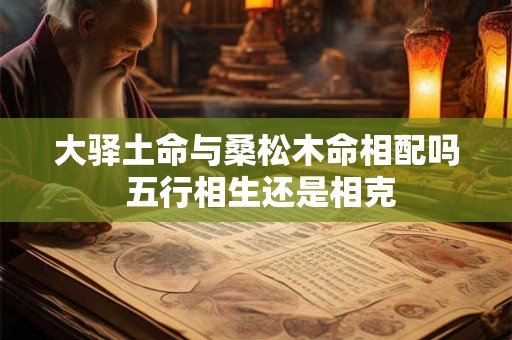 大驿土命与桑松木命相配吗 五行相生还是相克