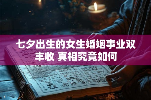 七夕出生的女生婚姻事业双丰收 真相究竟如何
