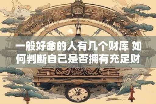 一般好命的人有几个财库 如何判断自己是否拥有充足财库