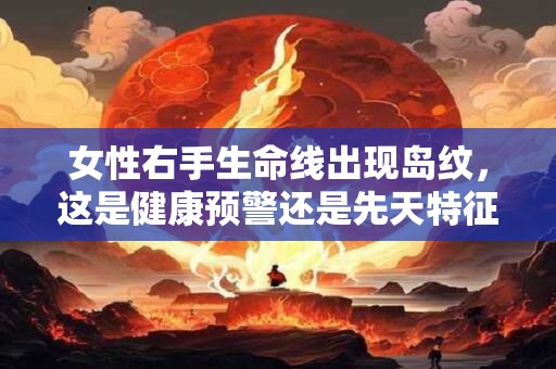 女性右手生命线出现岛纹，这是健康预警还是先天特征 揭秘岛纹的真实含义