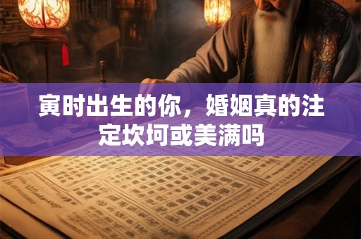 寅时出生的你，婚姻真的注定坎坷或美满吗