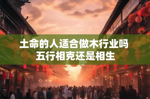 土命的人适合做木行业吗 五行相克还是相生