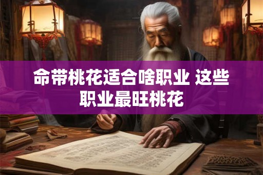 命带桃花适合啥职业 这些职业最旺桃花