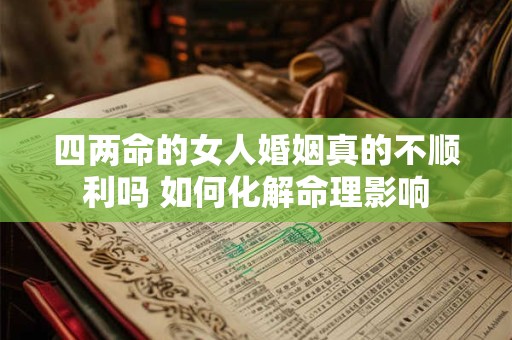 四两命的女人婚姻真的不顺利吗 如何化解命理影响