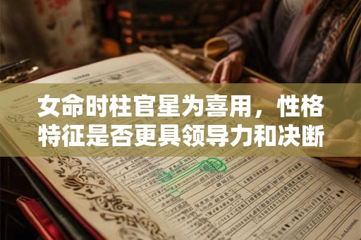 女命时柱官星为喜用，性格特征是否更具领导力和决断力