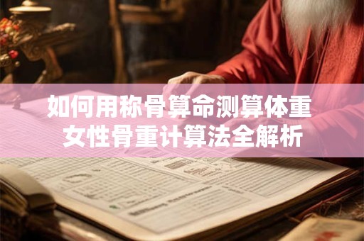 如何用称骨算命测算体重 女性骨重计算法全解析