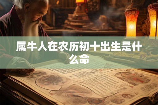 属牛人在农历初十出生是什么命
