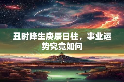 丑时降生庚辰日柱，事业运势究竟如何
