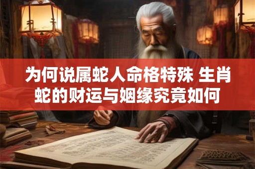 为何说属蛇人命格特殊 生肖蛇的财运与姻缘究竟如何