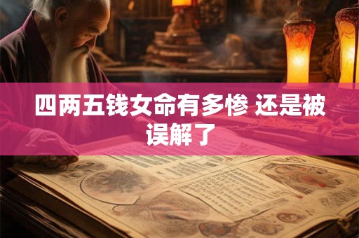 四两五钱女命有多惨 还是被误解了