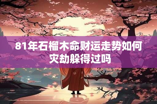 81年石榴木命财运走势如何 灾劫躲得过吗